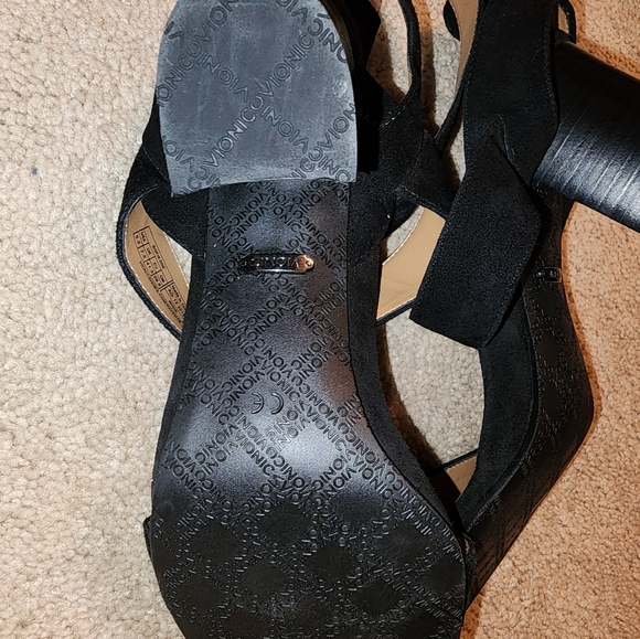 Vionic Black Heeled Sandals - Picture 3 of 3